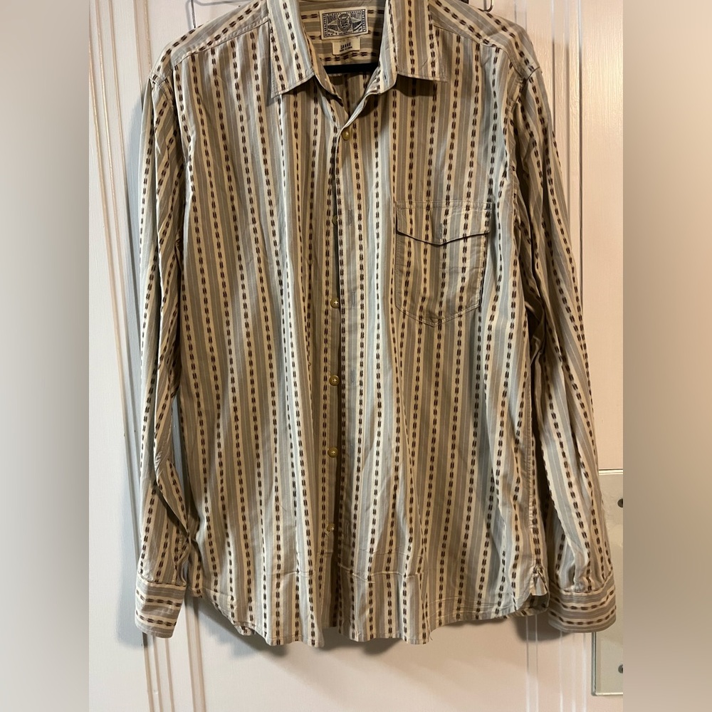 Lucky Brand Striped Button-Up Men’s Shirt Size L
Casual Long sleeve